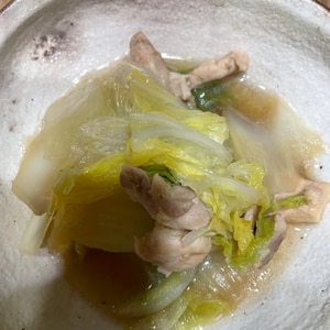 白菜と鶏肉の煮物